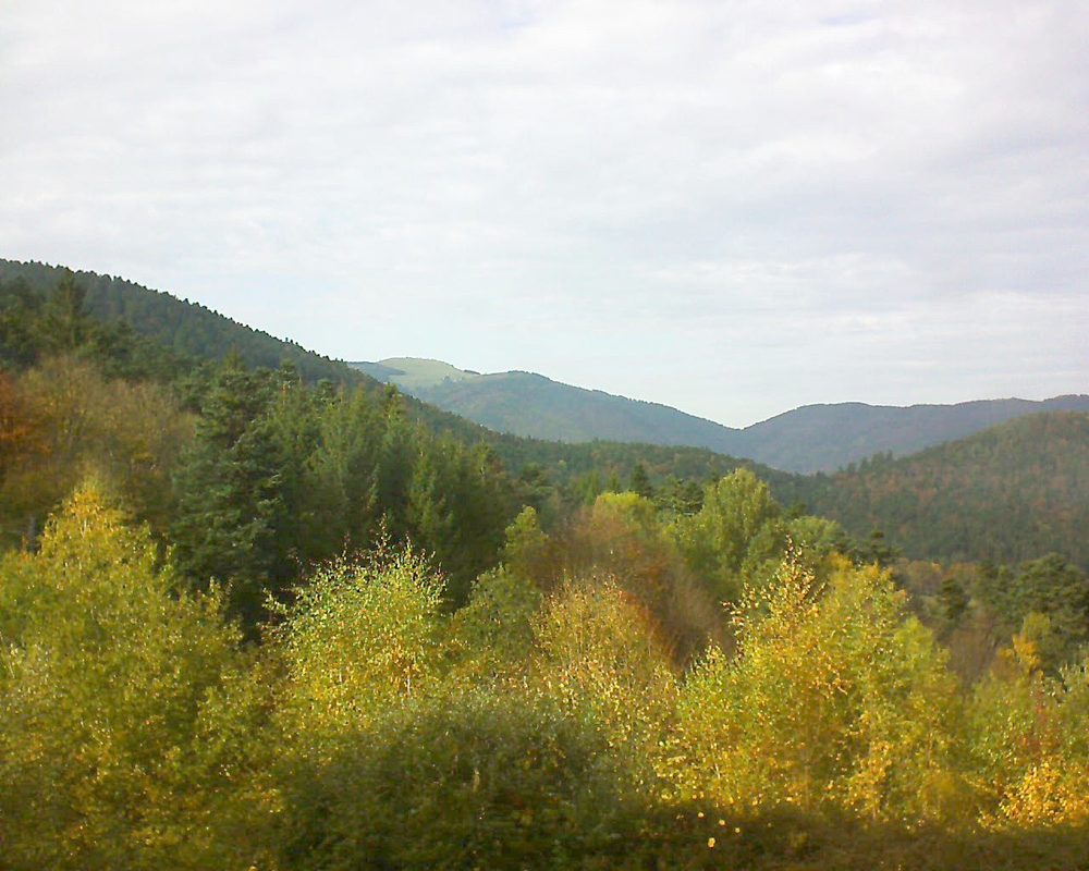 Le petit ballon vu depuis le Domaine Langmatt à Murbach le 19.10.2017 à 16:00 Le petit ballon (Alsace, Vosges) le 19.10.2017 à 16:00