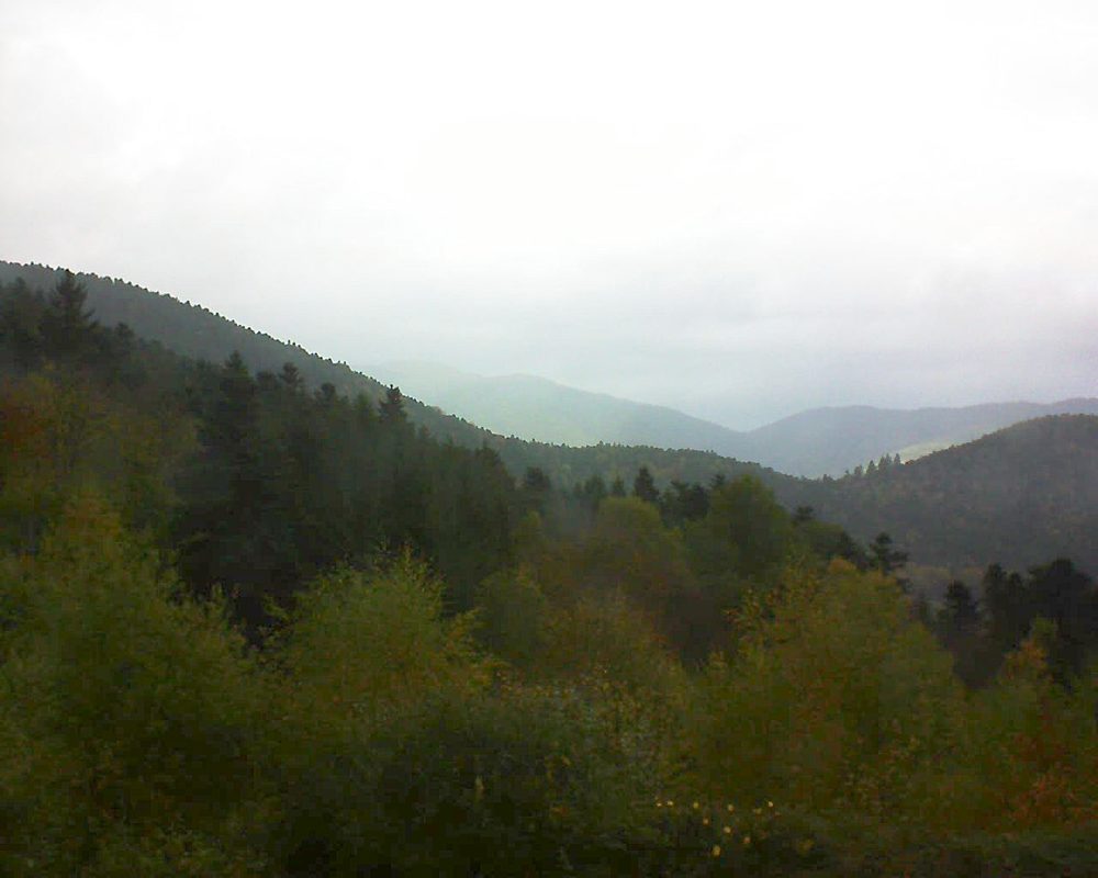 Le petit ballon vu depuis le Domaine Langmatt à Murbach le 20.10.2017 à 13:30 Le petit ballon (Alsace, Vosges) le 20.10.2017 à 13:30