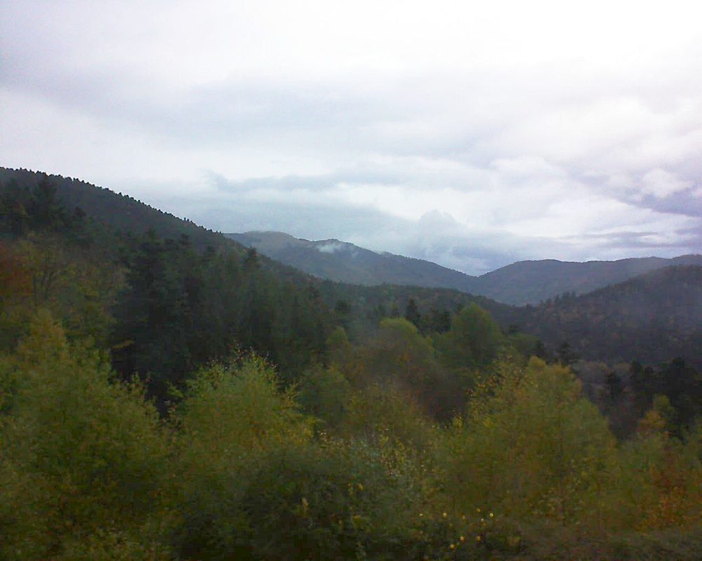 Le petit ballon vu depuis le Domaine Langmatt à Murbach le 21.10.2017 à 17:45 Le petit ballon (Alsace, Vosges) le 21.10.2017 à 17:45