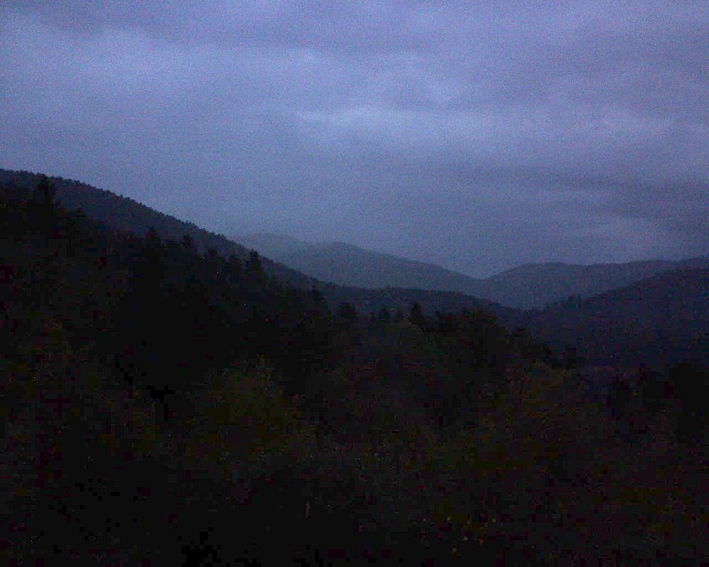 Le petit ballon vu depuis le Domaine Langmatt à Murbach le 21.10.2017 à 18:45 Le petit ballon (Alsace, Vosges) le 21.10.2017 à 18:45
