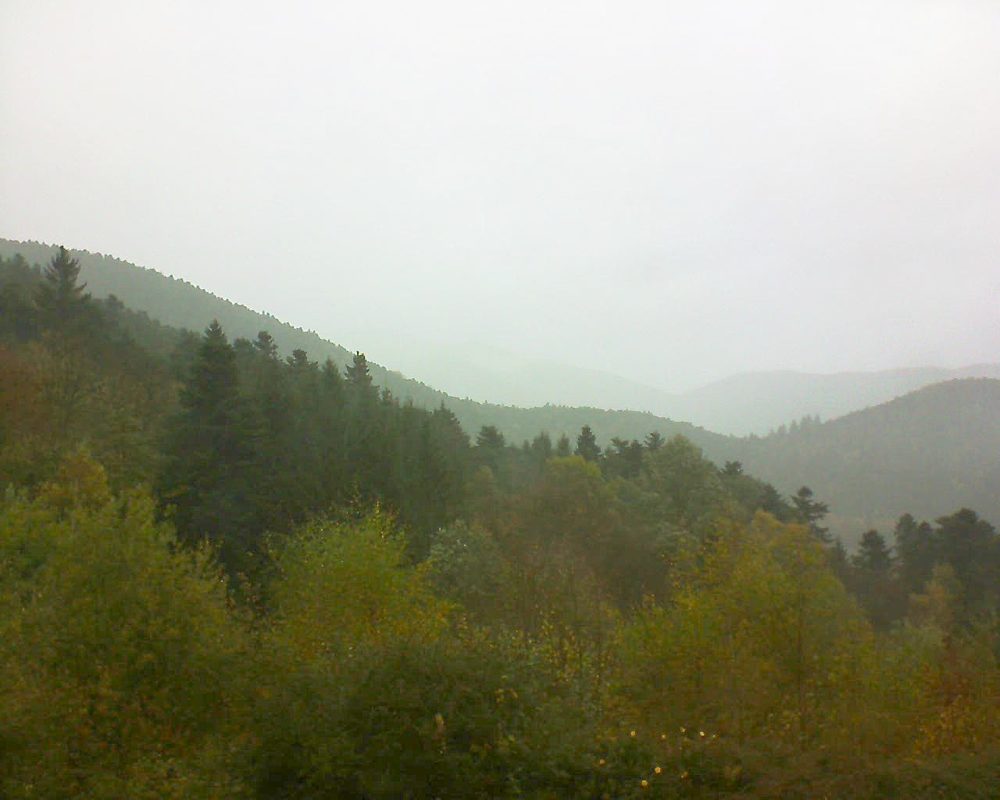 Le petit ballon vu depuis le Domaine Langmatt à Murbach le 22.10.2017 à 15:30 Le petit ballon (Alsace, Vosges) le 22.10.2017 à 15:30