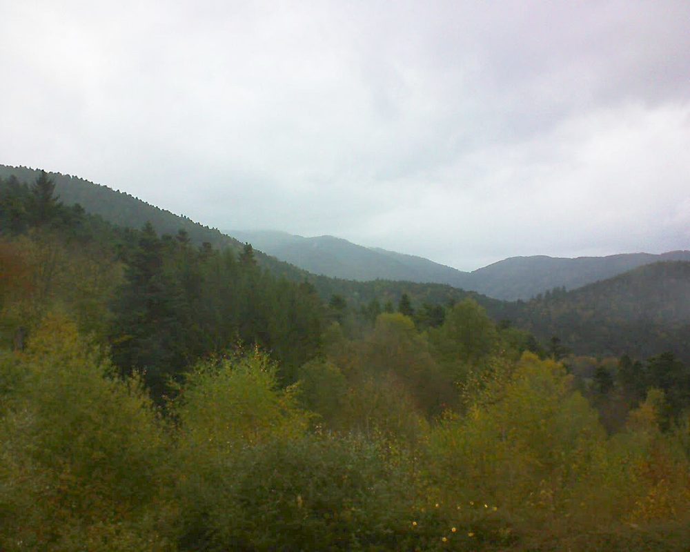 Le petit ballon vu depuis le Domaine Langmatt à Murbach le 23.10.2017 à 16:15 Le petit ballon (Alsace, Vosges) le 23.10.2017 à 16:15