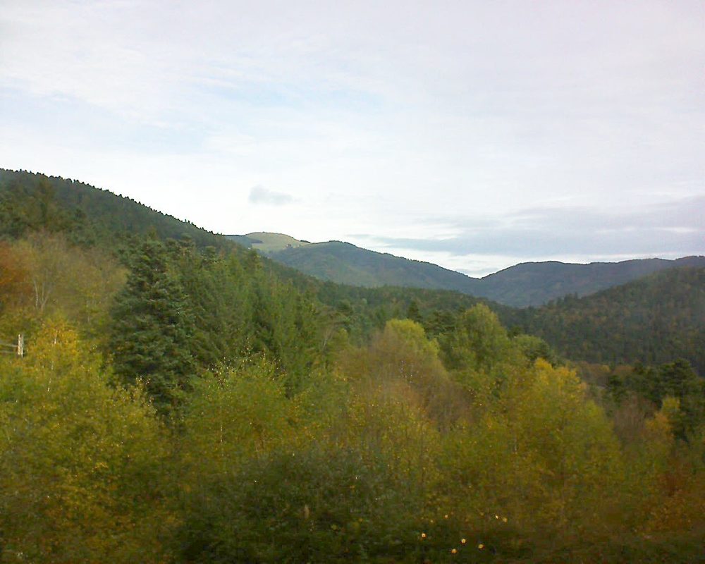 Le petit ballon vu depuis le Domaine Langmatt à Murbach le 24.10.2017 à 11:30 Le petit ballon (Alsace, Vosges) le 24.10.2017 à 11:30