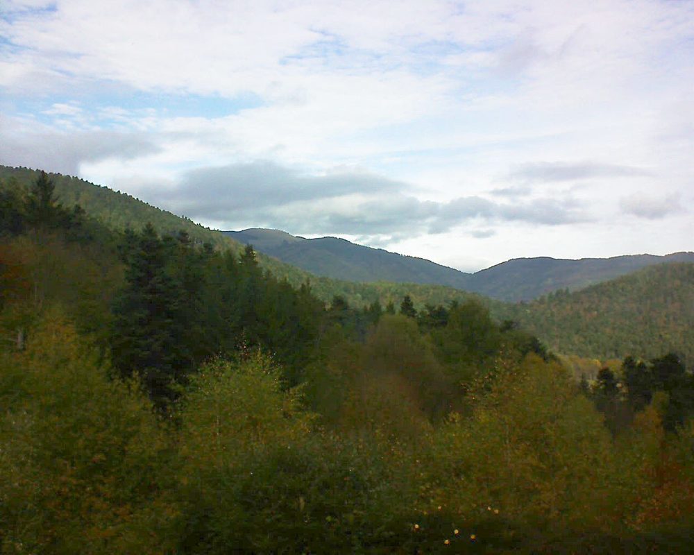 Le petit ballon vu depuis le Domaine Langmatt à Murbach le 24.10.2017 à 13:00 Le petit ballon (Alsace, Vosges) le 24.10.2017 à 13:00