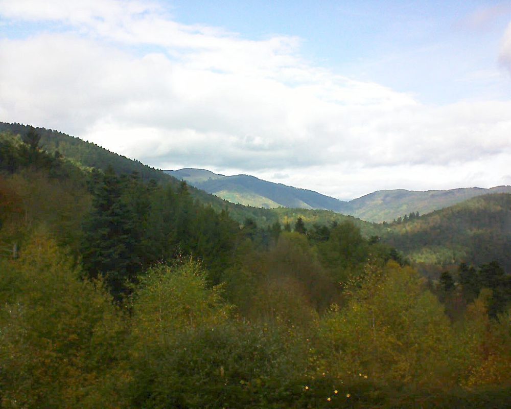 Le petit ballon vu depuis le Domaine Langmatt à Murbach le 24.10.2017 à 13:30 Le petit ballon (Alsace, Vosges) le 24.10.2017 à 13:30