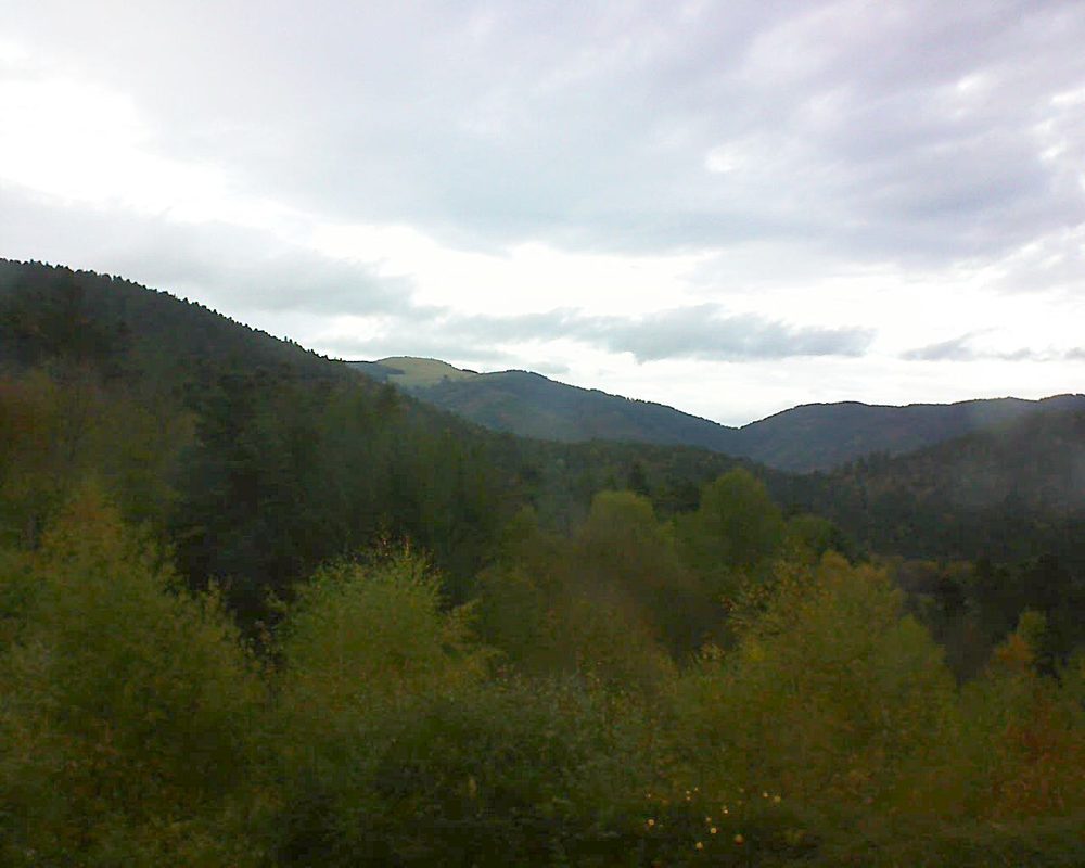 Le petit ballon vu depuis le Domaine Langmatt à Murbach le 24.10.2017 à 16:30 Le petit ballon (Alsace, Vosges) le 24.10.2017 à 16:30