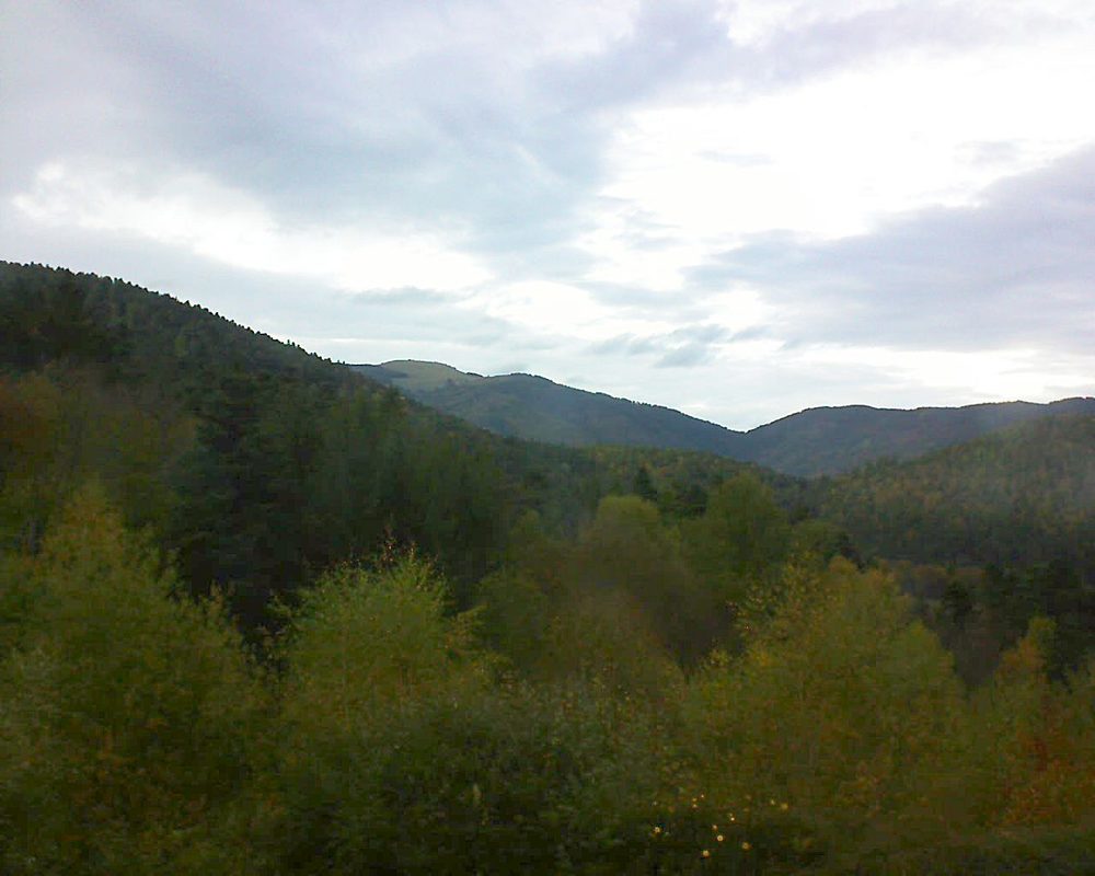 Le petit ballon vu depuis le Domaine Langmatt à Murbach le 24.10.2017 à 16:45 Le petit ballon (Alsace, Vosges) le 24.10.2017 à 16:45