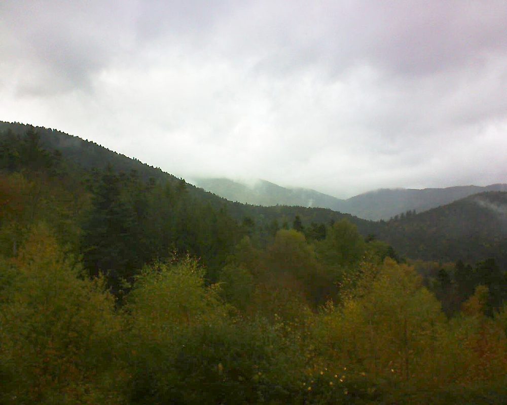 Le petit ballon vu depuis le Domaine Langmatt à Murbach le 27.10.2017 à 12:30 Le petit ballon (Alsace, Vosges) le 27.10.2017 à 12:30
