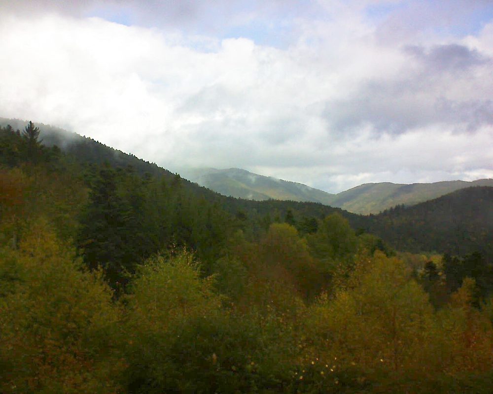 Le petit ballon vu depuis le Domaine Langmatt à Murbach le 27.10.2017 à 13:15 Le petit ballon (Alsace, Vosges) le 27.10.2017 à 13:15
