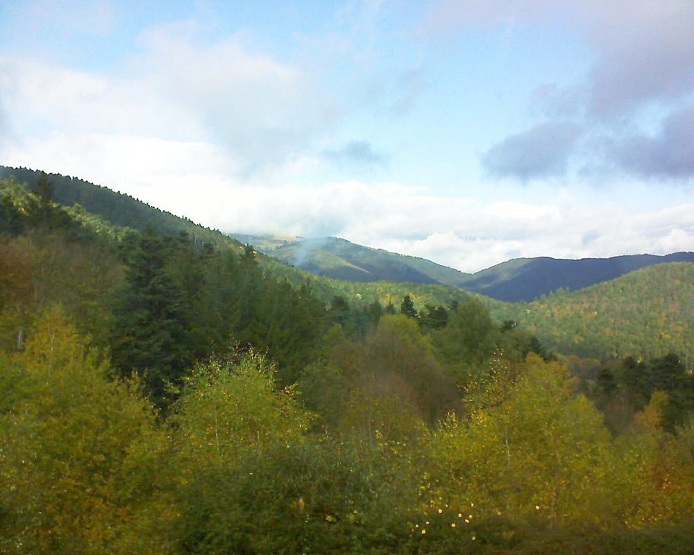 Le petit ballon vu depuis le Domaine Langmatt à Murbach le 27.10.2017 à 13:30 Le petit ballon (Alsace, Vosges) le 27.10.2017 à 13:30