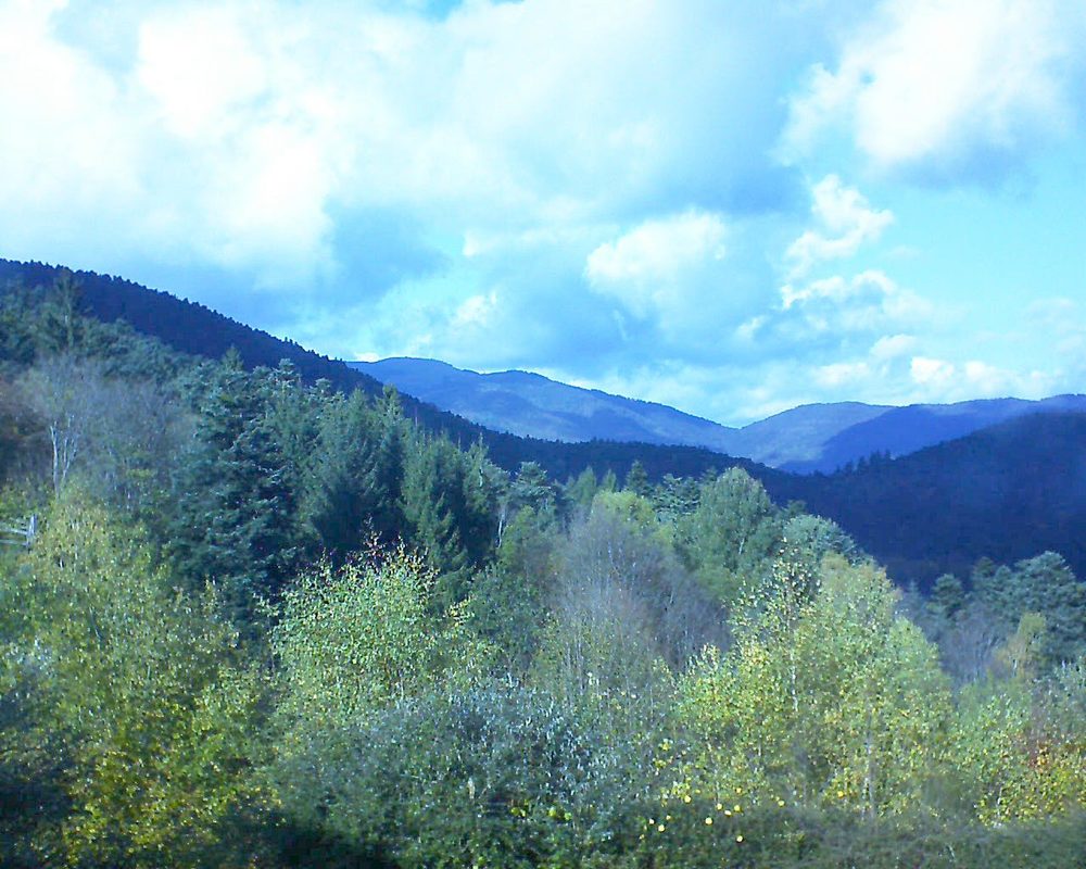 Le petit ballon vu depuis le Domaine Langmatt à Murbach le 27.10.2017 à 14:45 Le petit ballon (Alsace, Vosges) le 27.10.2017 à 14:45