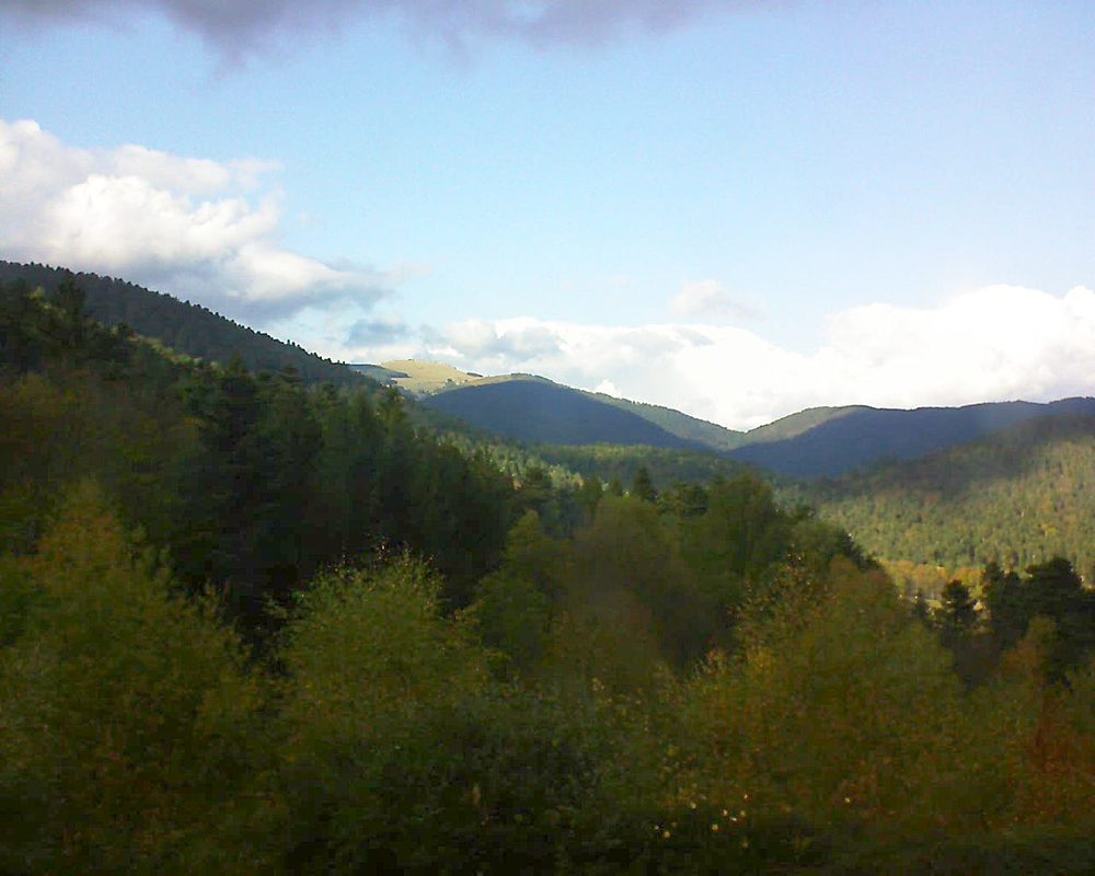 Le petit ballon vu depuis le Domaine Langmatt à Murbach le 27.10.2017 à 15:45 Le petit ballon (Alsace, Vosges) le 27.10.2017 à 15:45