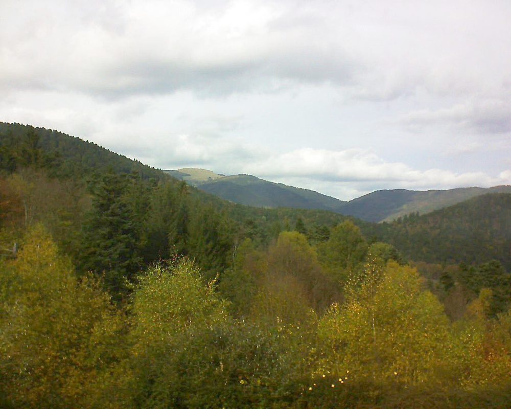 Le petit ballon vu depuis le Domaine Langmatt à Murbach le 28.10.2017 à 14:15 Le petit ballon (Alsace, Vosges) le 28.10.2017 à 14:15