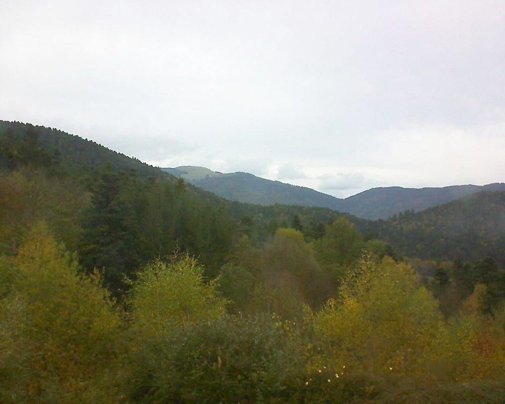 Le petit ballon vu depuis le Domaine Langmatt à Murbach le 28.10.2017 à 17:00 Le petit ballon (Alsace, Vosges) le 28.10.2017 à 17:00