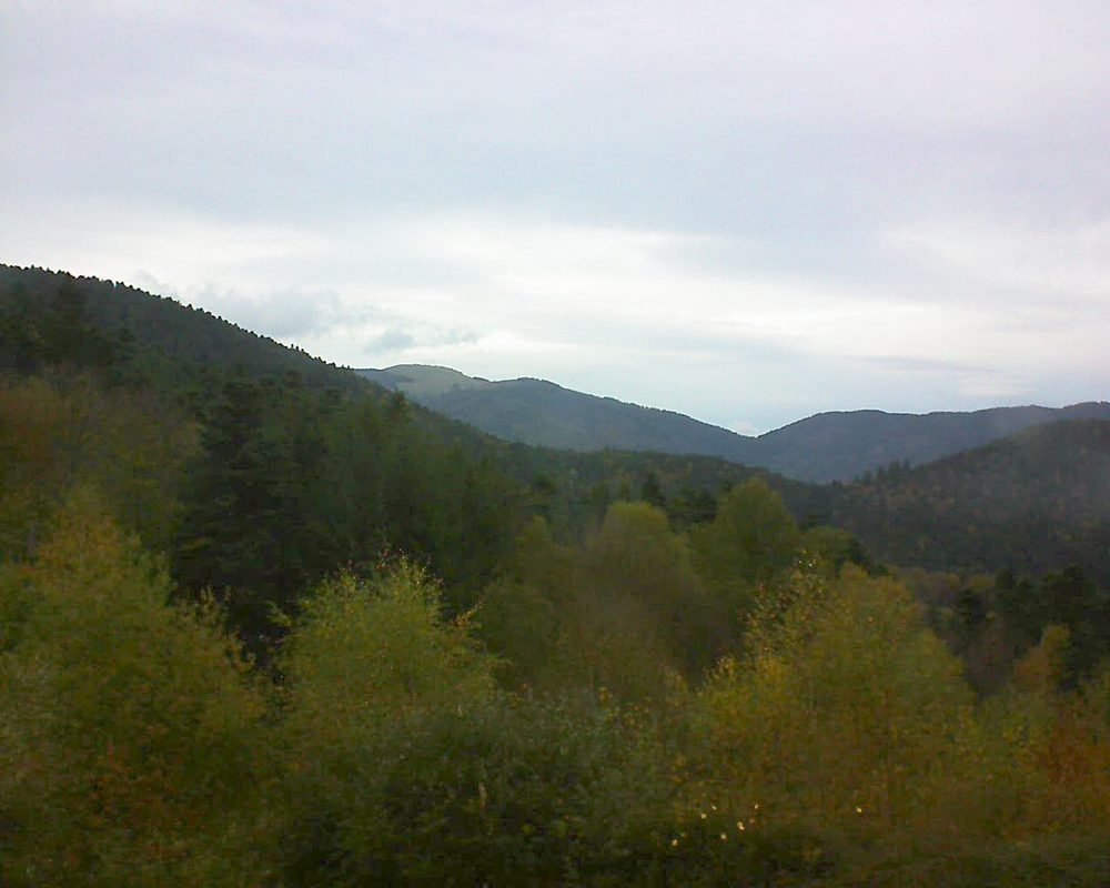 Le petit ballon vu depuis le Domaine Langmatt à Murbach le 28.10.2017 à 17:15 Le petit ballon (Alsace, Vosges) le 28.10.2017 à 17:15