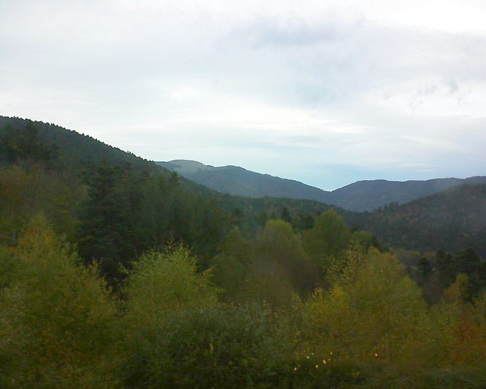 Le petit ballon vu depuis le Domaine Langmatt à Murbach le 28.10.2017 à 17:30 Le petit ballon (Alsace, Vosges) le 28.10.2017 à 17:30