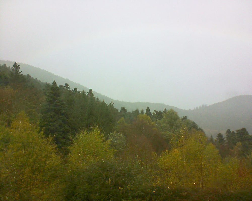 Le petit ballon vu depuis le Domaine Langmatt à Murbach le 29.10.2017 à 12:30 Le petit ballon (Alsace, Vosges) le 29.10.2017 à 12:30