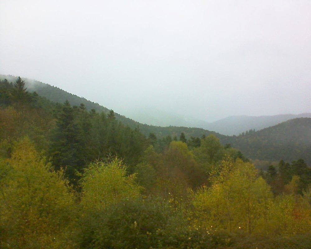 Le petit ballon vu depuis le Domaine Langmatt à Murbach le 29.10.2017 à 15:15 Le petit ballon (Alsace, Vosges) le 29.10.2017 à 15:15