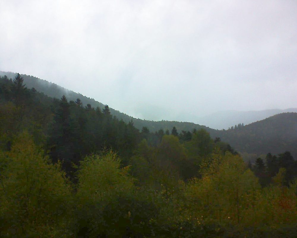 Le petit ballon vu depuis le Domaine Langmatt à Murbach le 29.10.2017 à 15:45 Le petit ballon (Alsace, Vosges) le 29.10.2017 à 15:45