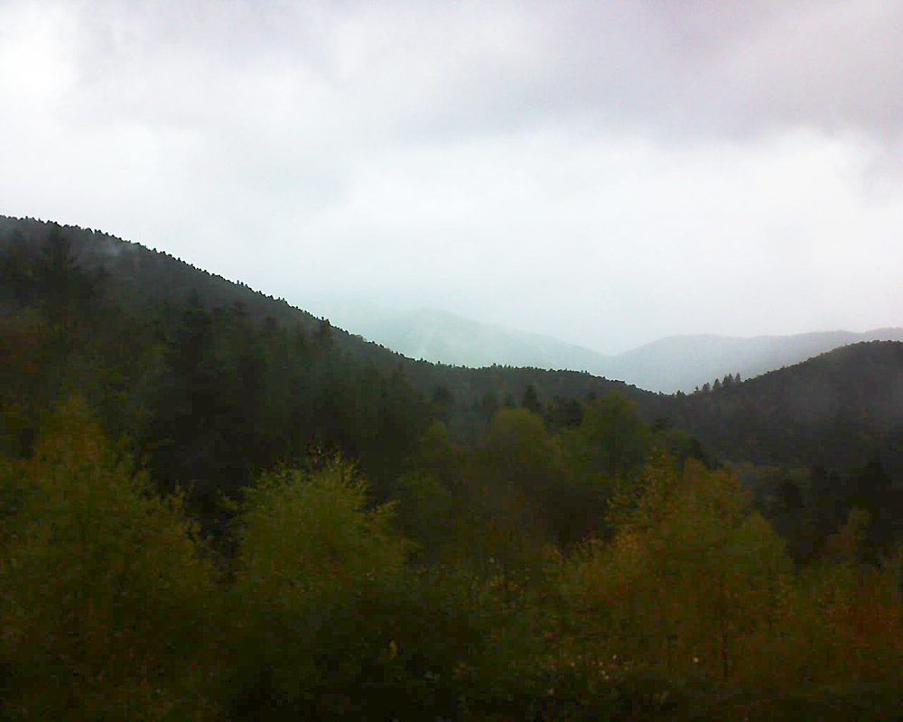 Le petit ballon vu depuis le Domaine Langmatt à Murbach le 29.10.2017 à 16:30 Le petit ballon (Alsace, Vosges) le 29.10.2017 à 16:30