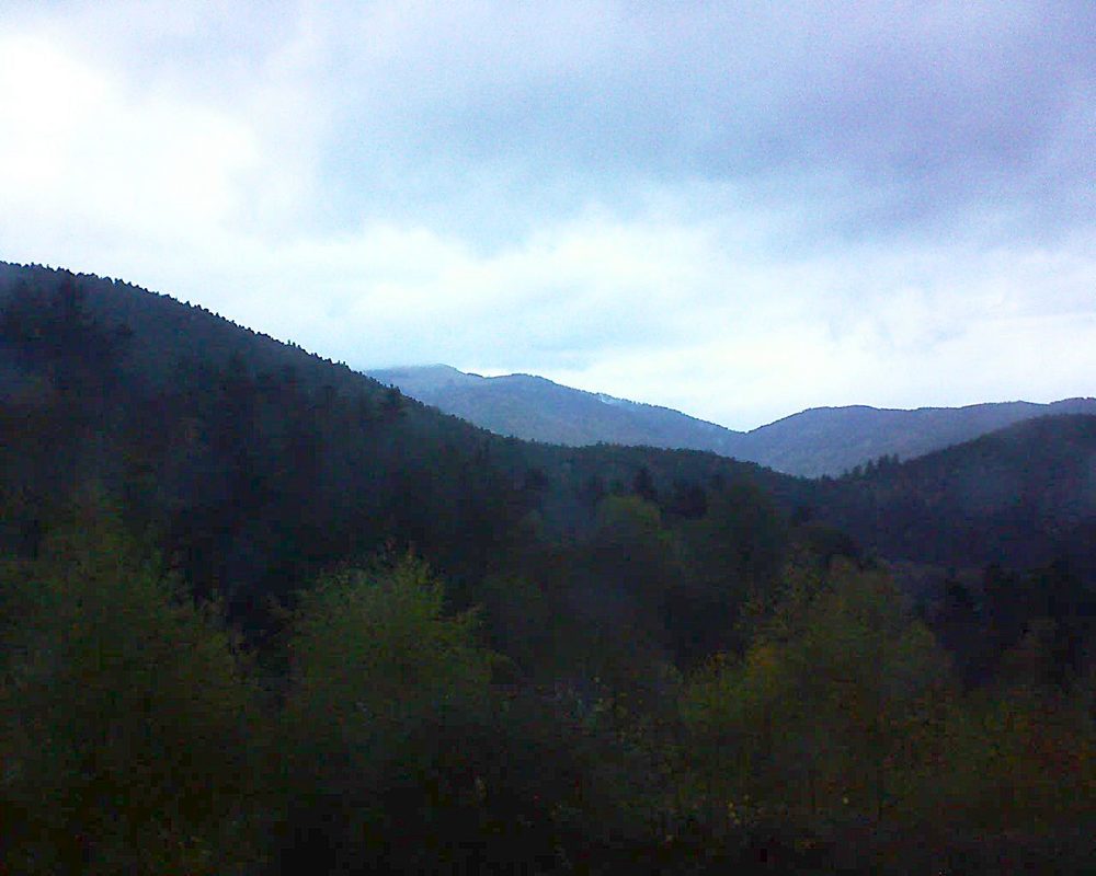 Le petit ballon vu depuis le Domaine Langmatt à Murbach le 29.10.2017 à 17:15 Le petit ballon (Alsace, Vosges) le 29.10.2017 à 17:15