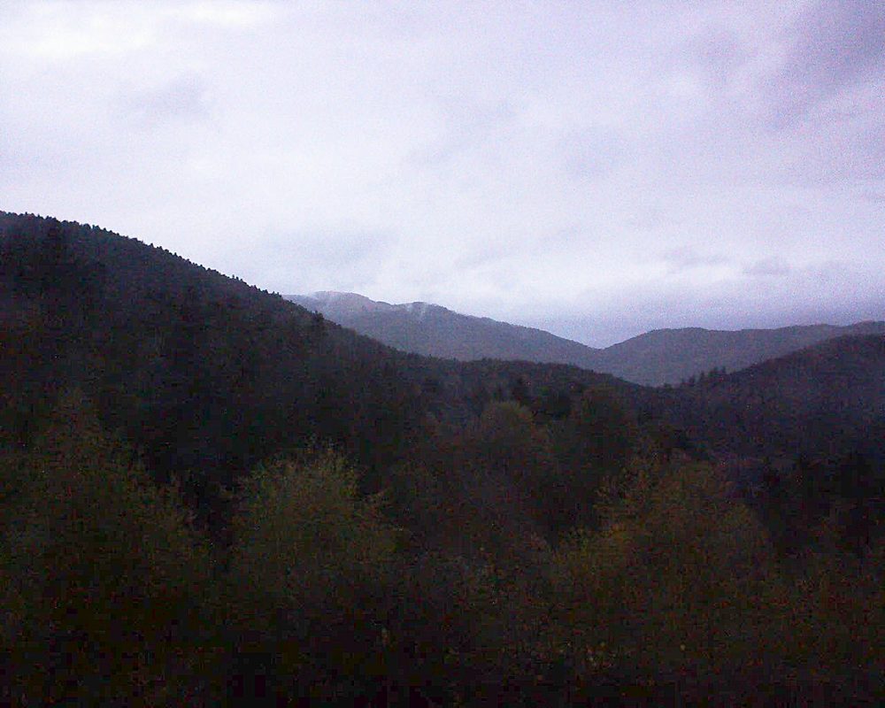 Le petit ballon vu depuis le Domaine Langmatt à Murbach le 29.10.2017 à 17:30 Le petit ballon (Alsace, Vosges) le 29.10.2017 à 17:30
