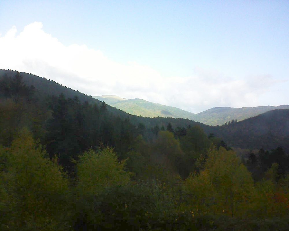 Le petit ballon vu depuis le Domaine Langmatt à Murbach le 30.10.2017 à 10:30 Le petit ballon (Alsace, Vosges) le 30.10.2017 à 10:30