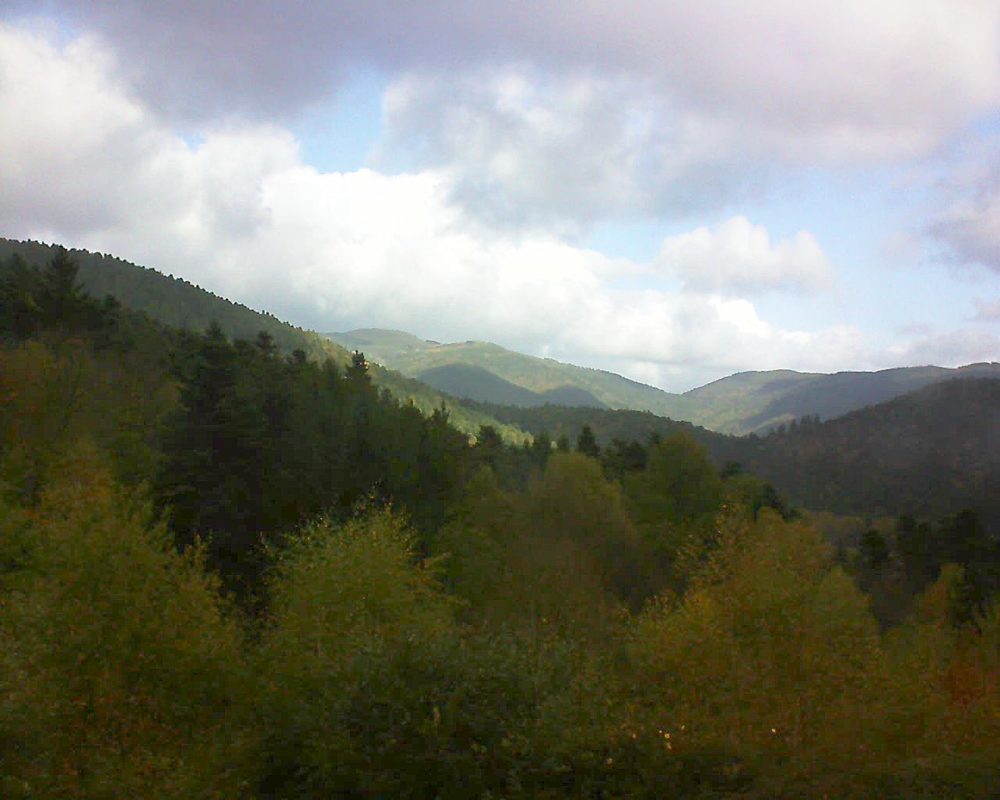 Le petit ballon vu depuis le Domaine Langmatt à Murbach le 30.10.2017 à 11:15 Le petit ballon (Alsace, Vosges) le 30.10.2017 à 11:15