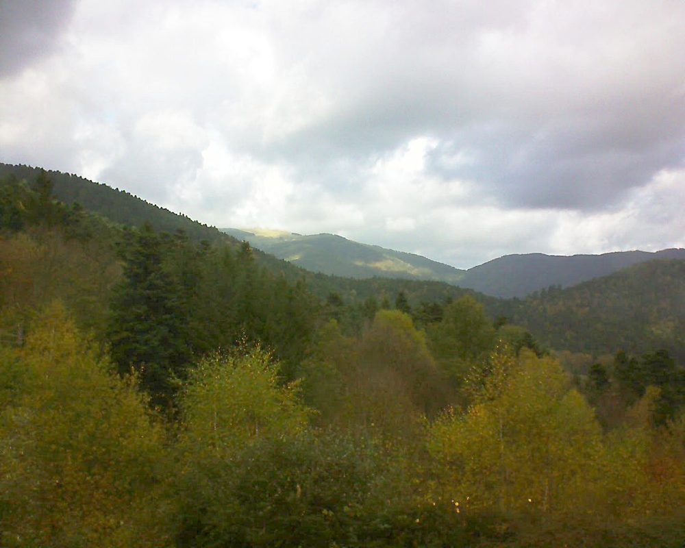 Le petit ballon vu depuis le Domaine Langmatt à Murbach le 30.10.2017 à 12:30 Le petit ballon (Alsace, Vosges) le 30.10.2017 à 12:30