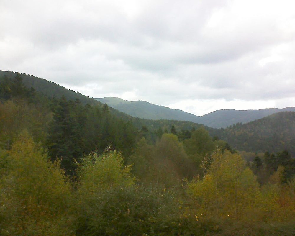 Le petit ballon vu depuis le Domaine Langmatt à Murbach le 30.10.2017 à 13:45 Le petit ballon (Alsace, Vosges) le 30.10.2017 à 13:45