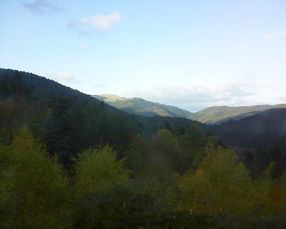 Le petit ballon vu depuis le Domaine Langmatt à Murbach le 30.10.2017 à 15:15 Le petit ballon (Alsace, Vosges) le 30.10.2017 à 15:15