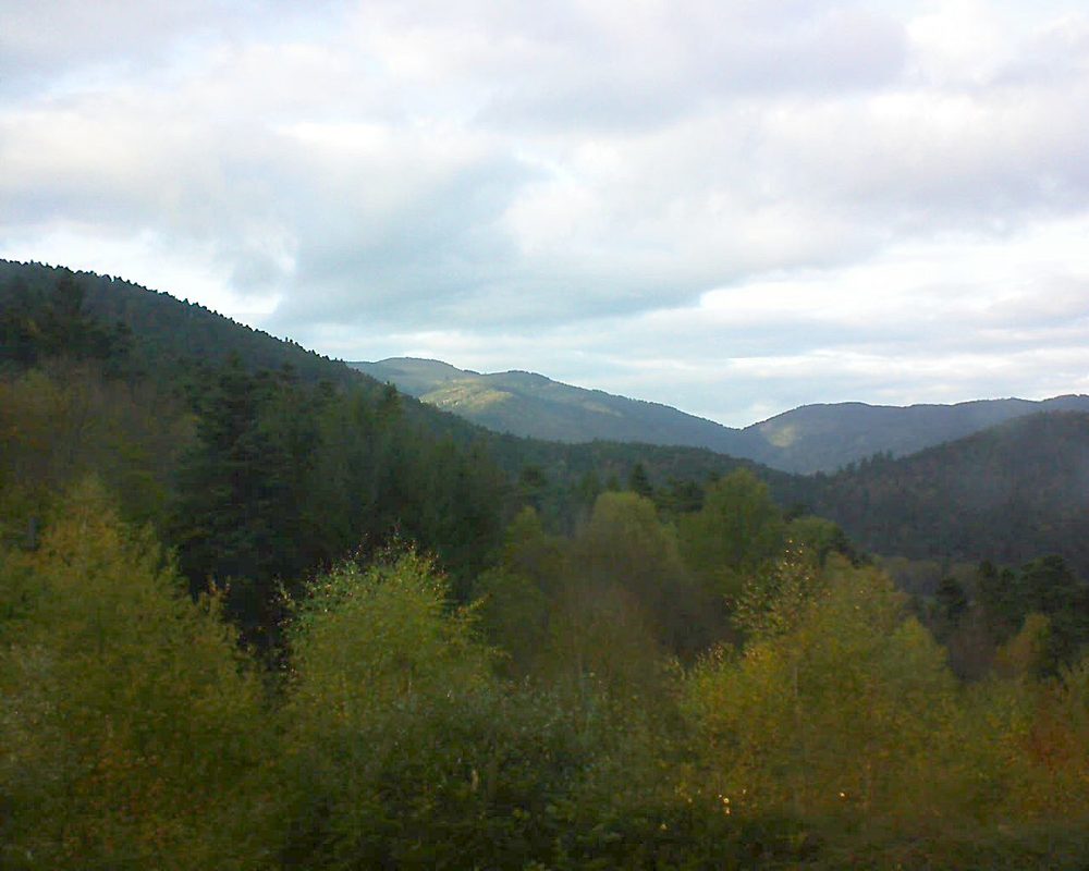 Le petit ballon vu depuis le Domaine Langmatt à Murbach le 30.10.2017 à 16:15 Le petit ballon (Alsace, Vosges) le 30.10.2017 à 16:15