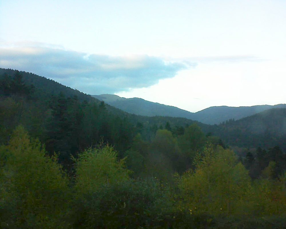 Le petit ballon vu depuis le Domaine Langmatt à Murbach le 30.10.2017 à 16:45 Le petit ballon (Alsace, Vosges) le 30.10.2017 à 16:45