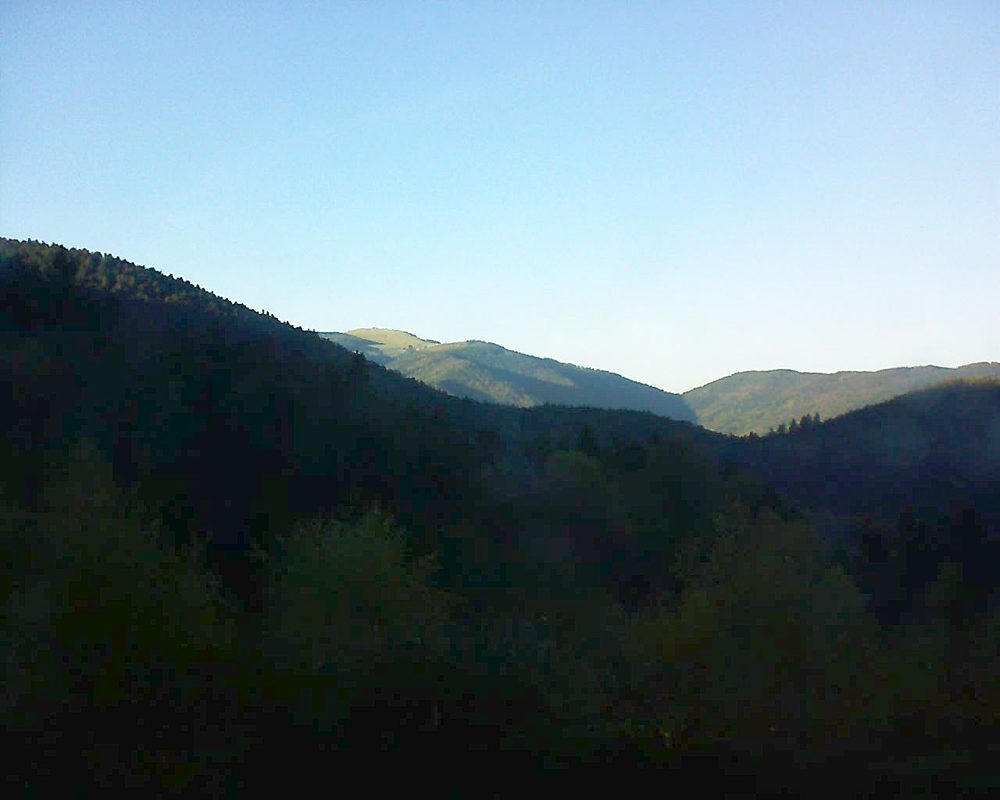 Le petit ballon vu depuis le Domaine Langmatt à Murbach le 31.10.2017 à 16:00 Le petit ballon (Alsace, Vosges) le 31.10.2017 à 16:00