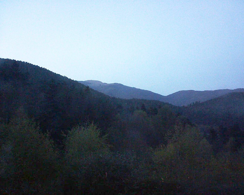 Le petit ballon vu depuis le Domaine Langmatt à Murbach le 31.10.2017 à 17:30 Le petit ballon (Alsace, Vosges) le 31.10.2017 à 17:30