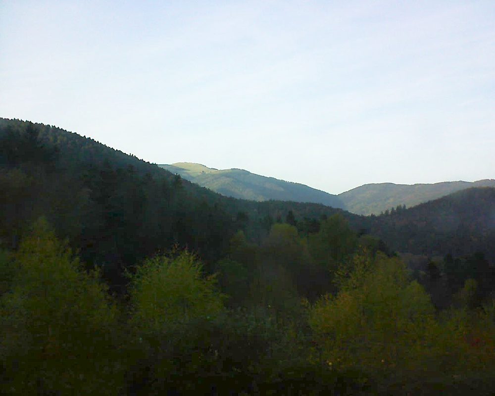 Le petit ballon vu depuis le Domaine Langmatt à Murbach le 01.11.2017 à 16:00 Le petit ballon (Alsace, Vosges) le 01.11.2017 à 16:00