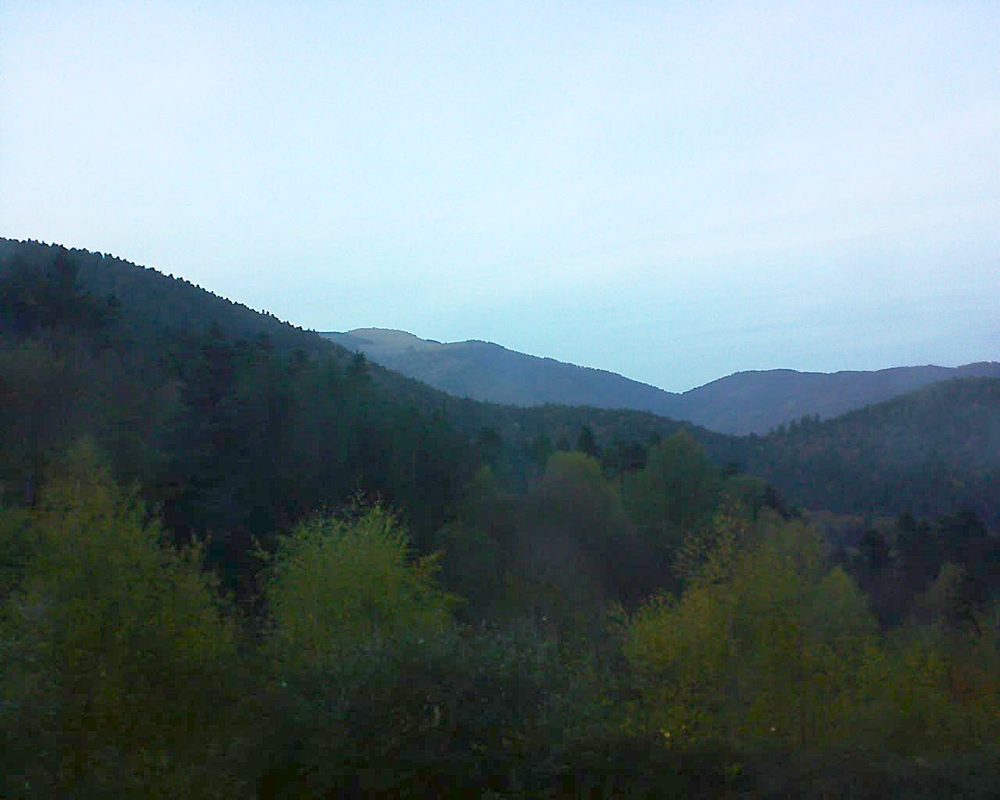 Le petit ballon vu depuis le Domaine Langmatt à Murbach le 01.11.2017 à 17:00 Le petit ballon (Alsace, Vosges) le 01.11.2017 à 17:00