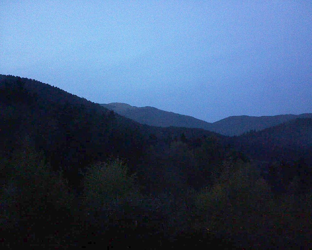 Le petit ballon vu depuis le Domaine Langmatt à Murbach le 01.11.2017 à 17:30 Le petit ballon (Alsace, Vosges) le 01.11.2017 à 17:30