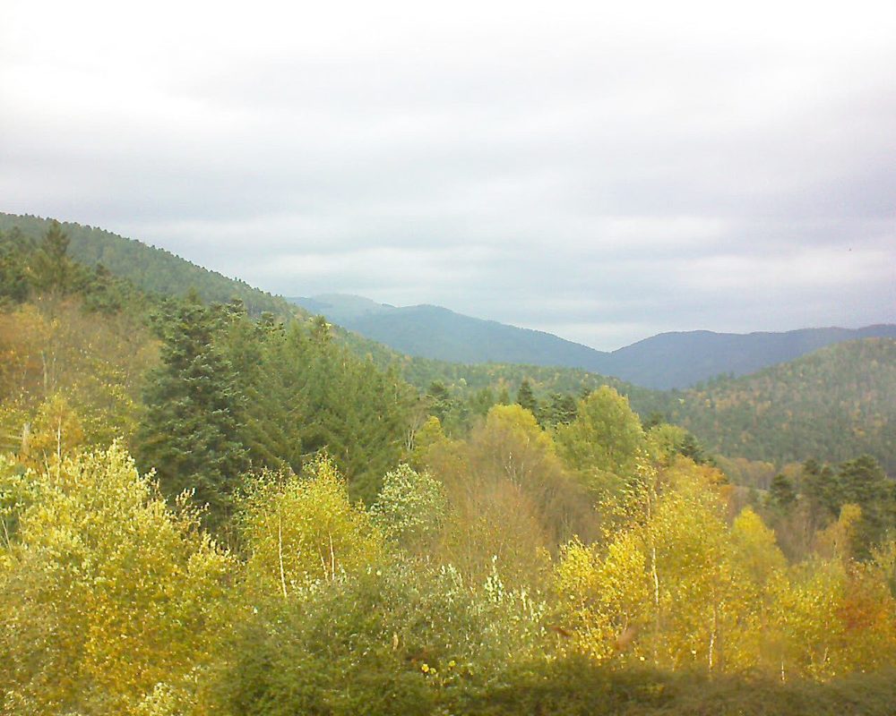 Le petit ballon vu depuis le Domaine Langmatt à Murbach le 02.11.2017 à 12:00 Le petit ballon (Alsace, Vosges) le 02.11.2017 à 12:00