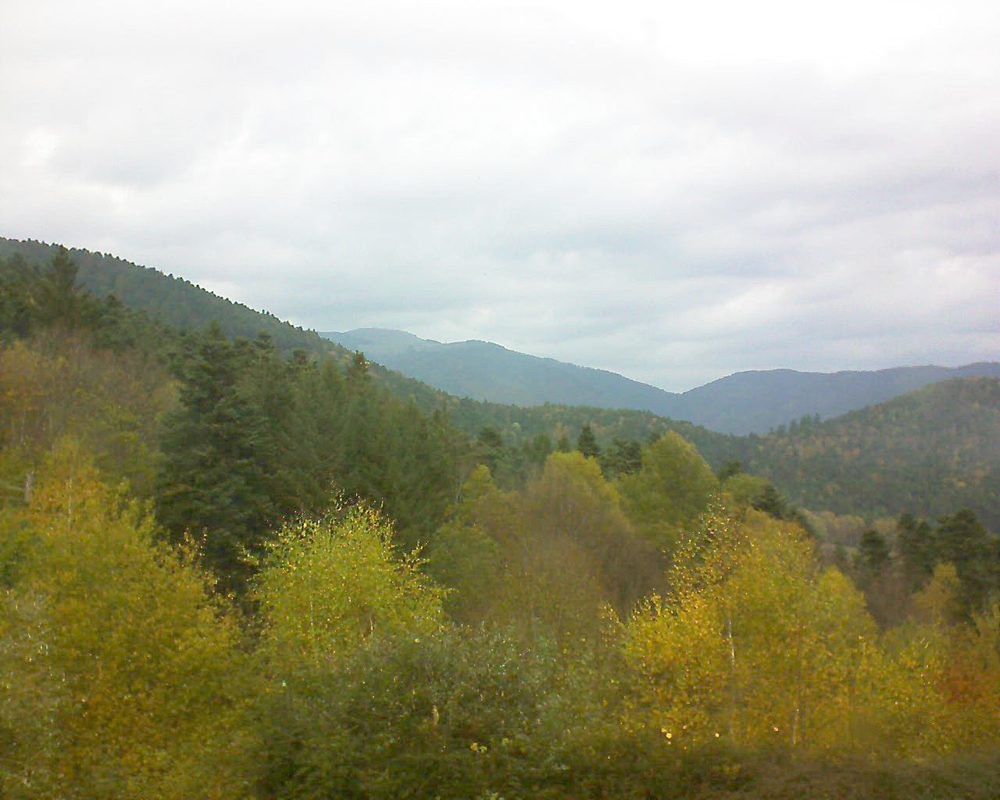 Le petit ballon vu depuis le Domaine Langmatt à Murbach le 02.11.2017 à 12:15 Le petit ballon (Alsace, Vosges) le 02.11.2017 à 12:15