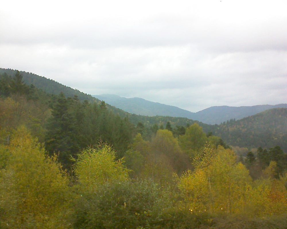 Le petit ballon vu depuis le Domaine Langmatt à Murbach le 02.11.2017 à 13:00 Le petit ballon (Alsace, Vosges) le 02.11.2017 à 13:00