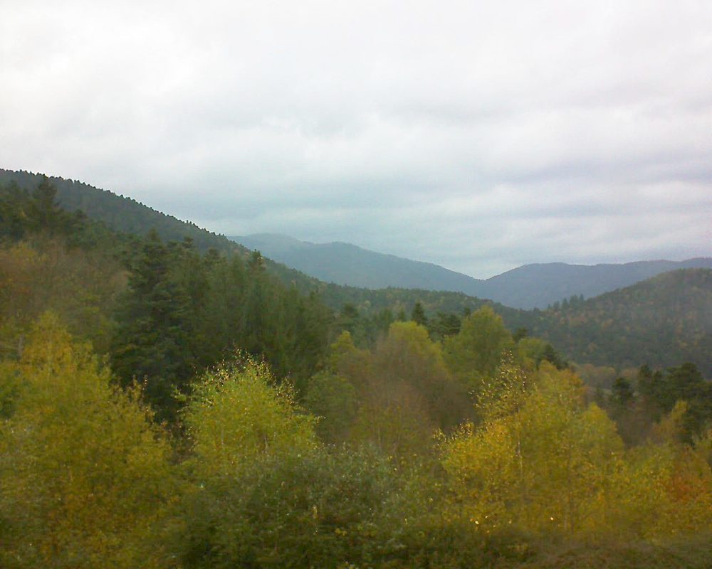 Le petit ballon vu depuis le Domaine Langmatt à Murbach le 02.11.2017 à 13:30 Le petit ballon (Alsace, Vosges) le 02.11.2017 à 13:30