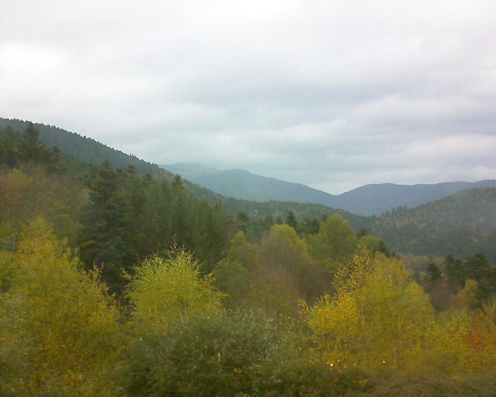 Le petit ballon vu depuis le Domaine Langmatt à Murbach le 02.11.2017 à 13:45 Le petit ballon (Alsace, Vosges) le 02.11.2017 à 13:45
