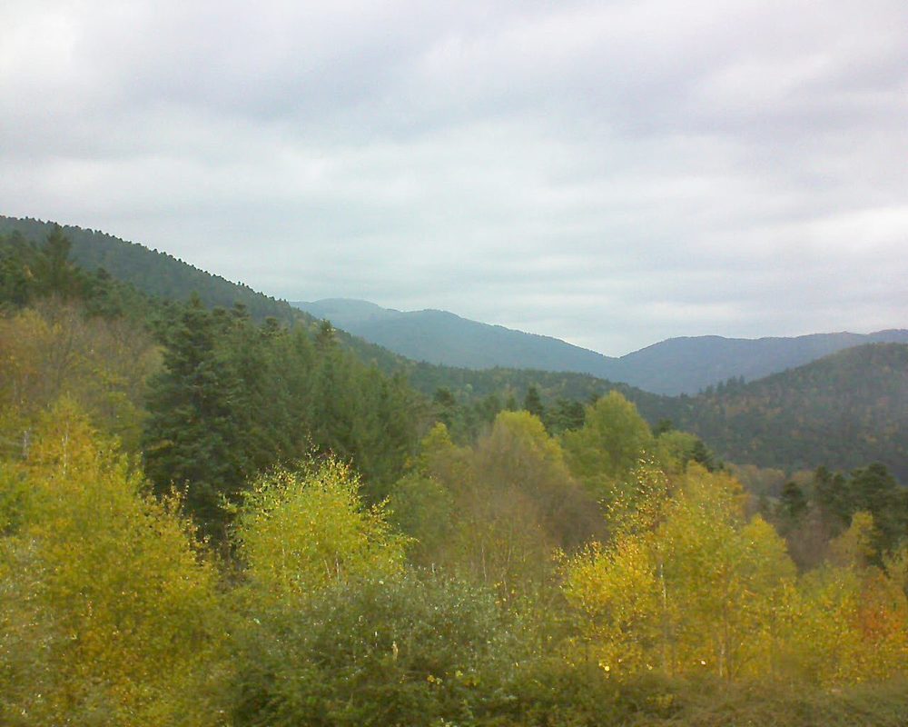 Le petit ballon vu depuis le Domaine Langmatt à Murbach le 02.11.2017 à 16:00 Le petit ballon (Alsace, Vosges) le 02.11.2017 à 16:00