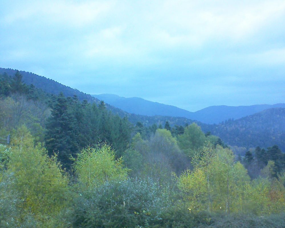 Le petit ballon vu depuis le Domaine Langmatt à Murbach le 02.11.2017 à 16:30 Le petit ballon (Alsace, Vosges) le 02.11.2017 à 16:30