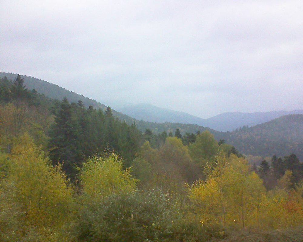 Le petit ballon vu depuis le Domaine Langmatt à Murbach le 02.11.2017 à 17:00 Le petit ballon (Alsace, Vosges) le 02.11.2017 à 17:00