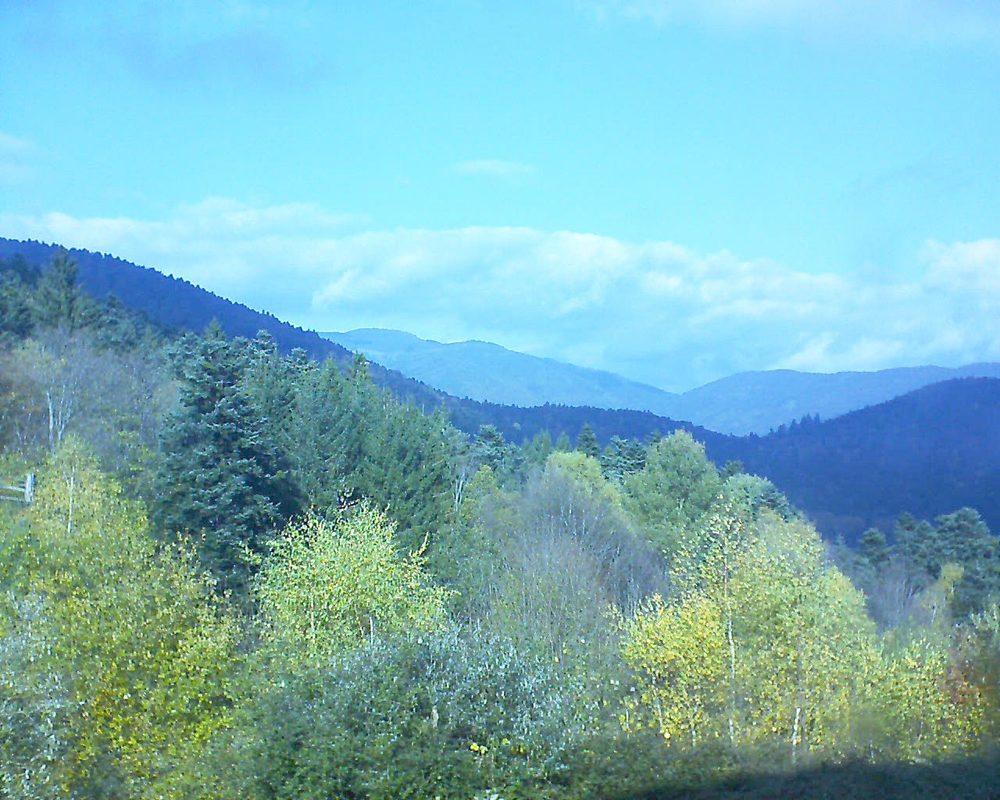 Le petit ballon vu depuis le Domaine Langmatt à Murbach le 03.11.2017 à 12:30 Le petit ballon (Alsace, Vosges) le 03.11.2017 à 12:30