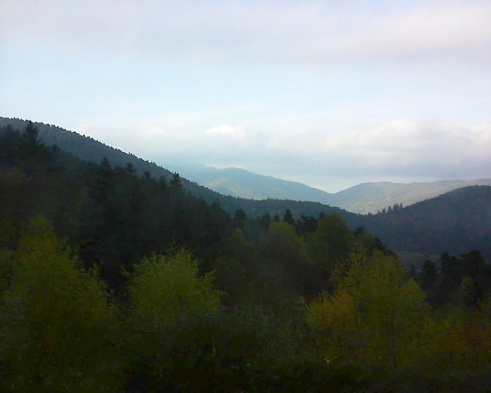 Le petit ballon vu depuis le Domaine Langmatt à Murbach le 03.11.2017 à 15:45 Le petit ballon (Alsace, Vosges) le 03.11.2017 à 15:45