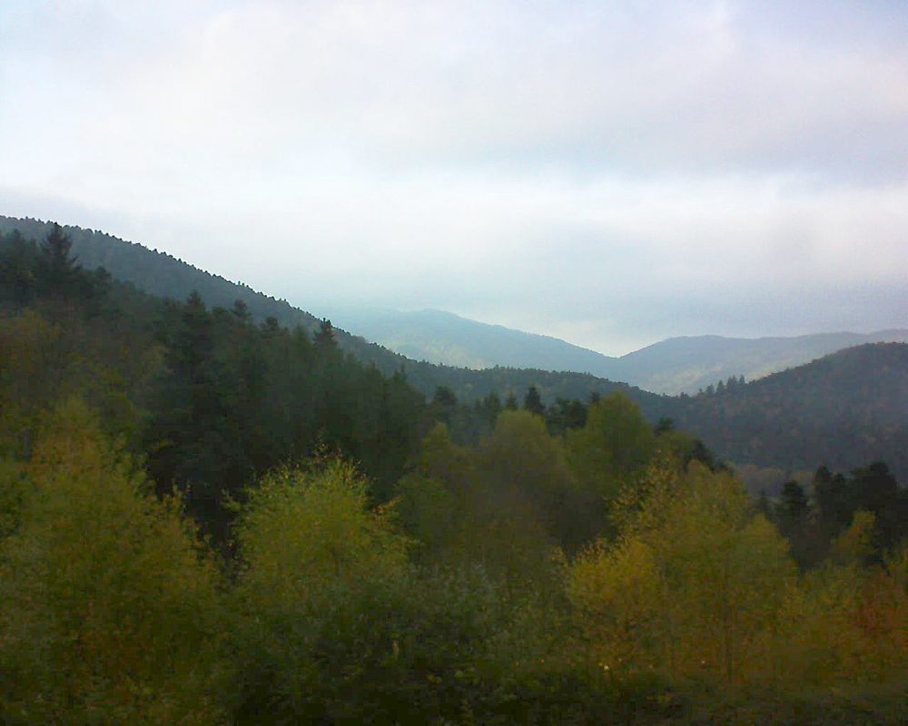 Le petit ballon vu depuis le Domaine Langmatt à Murbach le 03.11.2017 à 16:00 Le petit ballon (Alsace, Vosges) le 03.11.2017 à 16:00