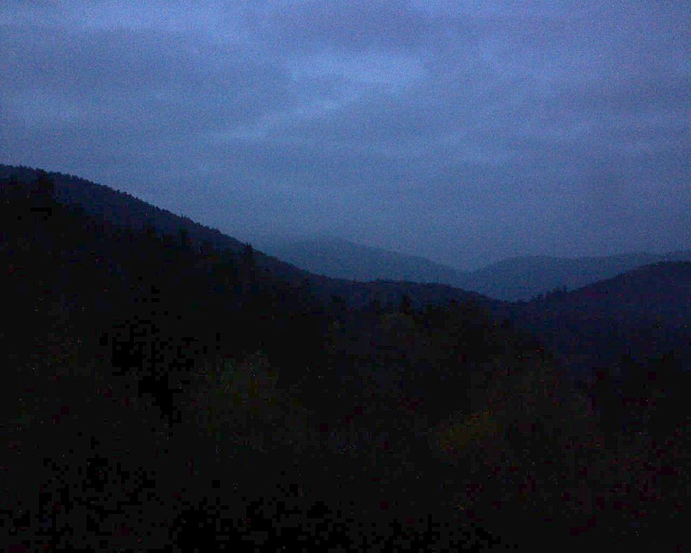 Le petit ballon vu depuis le Domaine Langmatt à Murbach le 03.11.2017 à 17:30 Le petit ballon (Alsace, Vosges) le 03.11.2017 à 17:30
